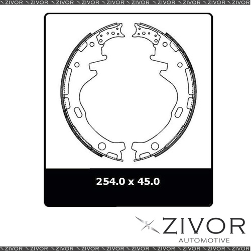 PROTEX Brake Shoes-Rear For NISSAN NAVARA D21 4D Ute RWD 1986 - 1992 By ZIVOR
