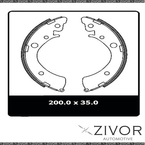 PROTEX Brake Shoes-Rear For HONDA ACCORD CA 4D Sdn FWD 1985-1989 #N1614