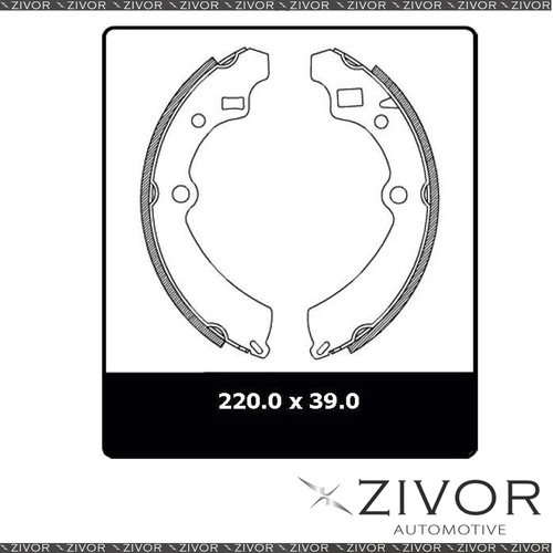 PROTEX Brake Shoes-Rear For SUZUKI SIERRA SJ413 2 Door Van 4WD 1984 - 1990 N1617