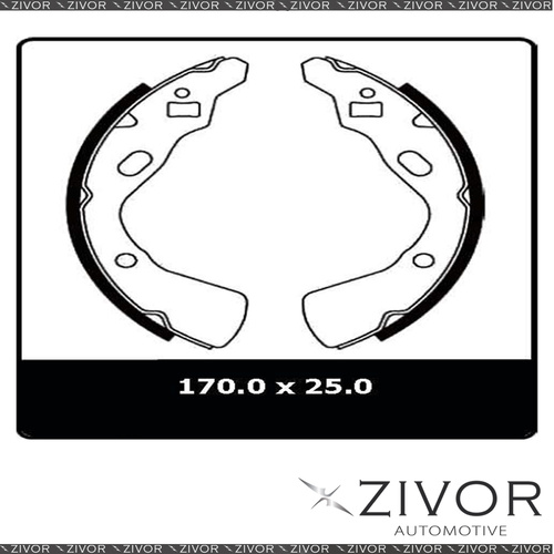 PROTEX Brake Shoes - Rear For MAZDA 121 DA 2D H/B FWD 1987 - 1990 By ZIVOR N1664