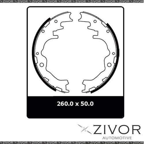 PROTEX Brake Shoes-Rear For MAZDA B2000 . 2D Ute RWD 1985 - 1991 By ZIVOR #N1665