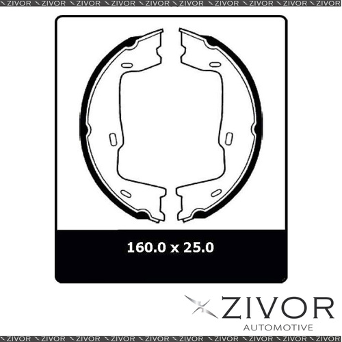 PROTEX Parking Brake Shoe For TOYOTA LEXCEN VN2 4D Wgn RWD 1990 - 1991 #N1669