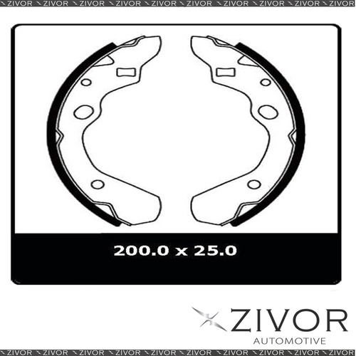PROTEX Brake Shoes - Rear For FORD LASER KF, KH 4D Sdn FWD 1990 - 1994 #N1671