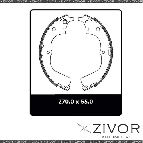 PROTEX Brake Shoes - Rear For TOYOTA HIACE RZH113R 3D Van RWD 1989 - 1998 #N1678