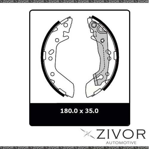 PROTEX Brake Shoes-Rear For HYUNDAI ACCENT . 4D Sdn FWD 1994-1999 #N3001