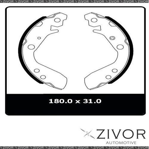 PROTEX Brake Shoes-Rear For HONDA JAZZ GD 4D H/B FWD 2002-2008 #N3005