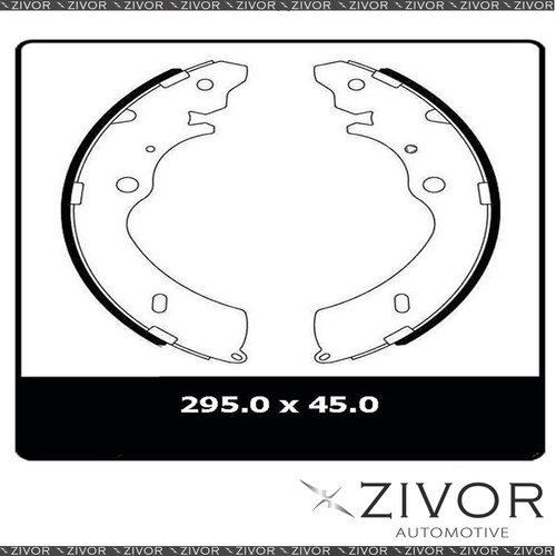 PROTEX Brake Shoes-Rear For HOLDEN COLORADO RC 4D Ute RWD 2008-2012 #N3008