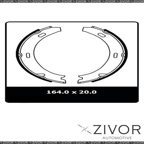 PROTEX Parking Brake Shoe For MERCEDES BENZ 380SEC C126 2D Cpe 1982-1986 #N3023