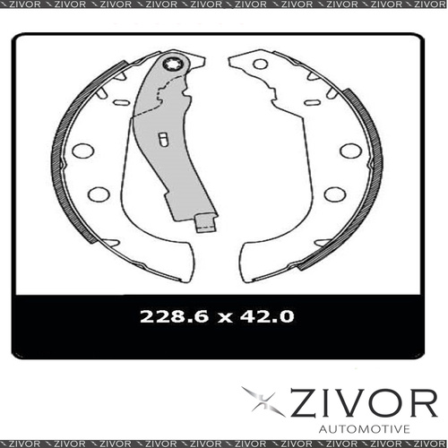 PROTEX Brake Shoes-Rear For PEUGEOT 306 N5 4D Sdn FWD 1999 - 2000 By ZIVOR N3033