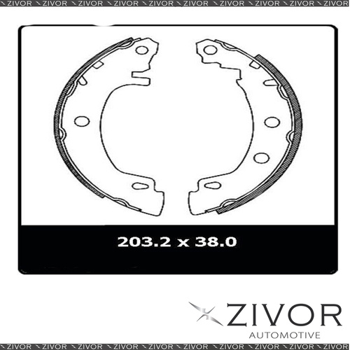 PROTEX Brake Shoes - Rear For RENAULT MEGANE X64 2D Conv FWD 2001 - 2004 #N3040