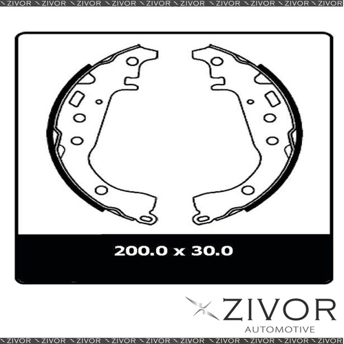 PROTEX Brake Shoes - Rear For TOYOTA YARIS NCP90R 4D H/B FWD 2005 - 2011 #N3069