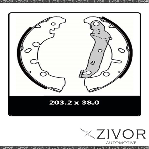 PROTEX Brake Shoes-Rear For FORD FIESTA WP, WQ 2D H/B FWD 2004-2008 #N3074