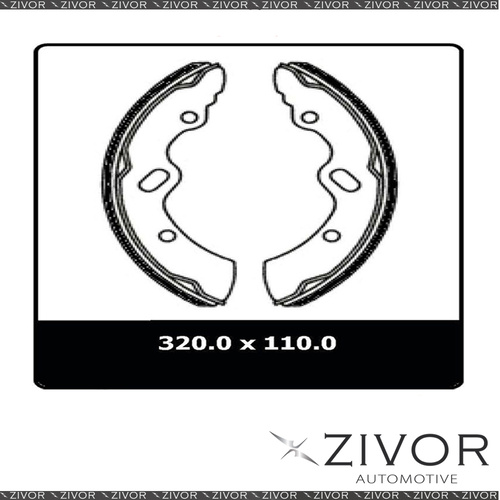 PROTEX Brake Shoes-Rear For MITSUBISHI FUSO ROSA BE 2D Bus 4X2 1999-2016 #N3090