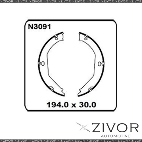 PROTEX REAR Handbrake SHOE SET For Jeep Grand Cherokee WJ By ZIVOR #N3091