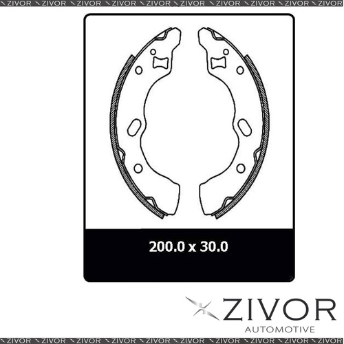 PROTEX Brake Shoes - Rear For MAZDA 121 DW 4D H/B FWD 1996 - 2002 By ZIVOR N3113