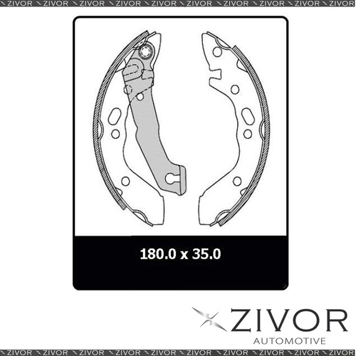 New PROTEX Brake Shoes - Rear For HYUNDAI EXCEL X2 4D H/B FWD 1990 - 1994 #N3114