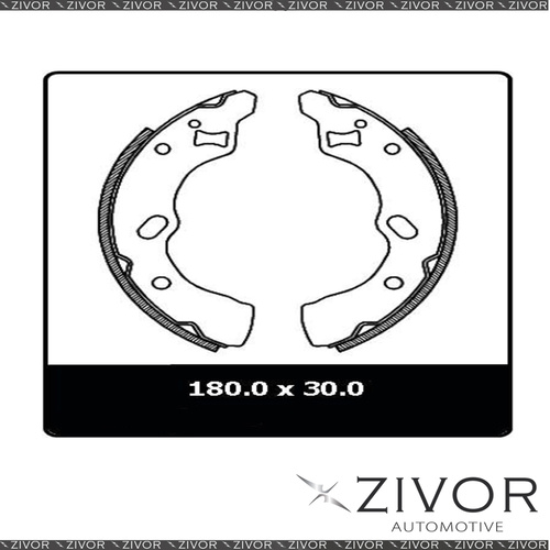 PROTEX Brake Shoes-Rear For MAZDA 121 DB 4D Sdn FWD 1990 - 1997 By ZIVOR #N3115