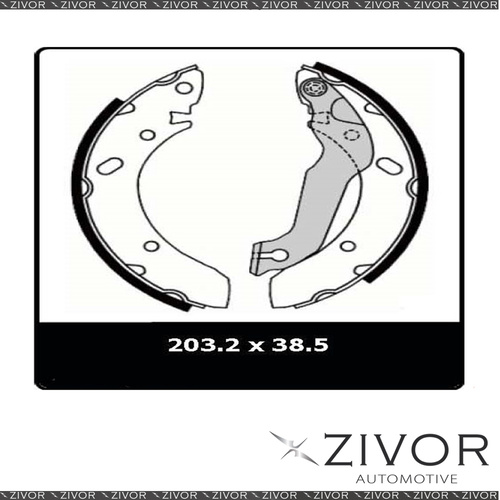 PROTEX Brake Shoes-Rear For HYUNDAI LANTRA J1 4D Sdn FWD 1991-1995 #N3121