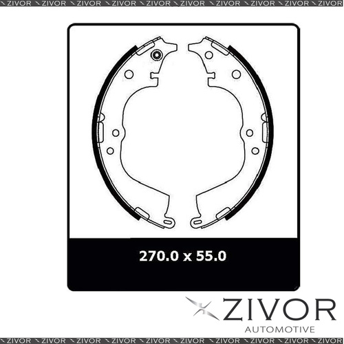 PROTEX Brake Shoes - Rear For TOYOTA HILUX LN147R 2D C/C RWD 1997 - 2005 #N3132