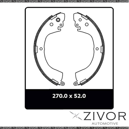 PROTEX Brake Shoes - Rear For MITSUBISHI TRITON MK 4D Ute 4WD 1996 - 2006 #N3169