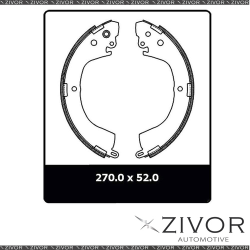 PROTEX Brake Shoes - Rear For MITSUBISHI TRITON MK 2D Ute RWD 1996 - 2006 #N3170