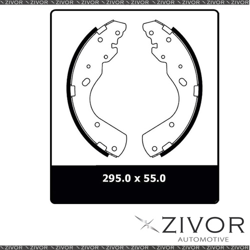 PROTEX Brake Shoes - Rear For MAZDA BT50 . 2D Ute RWD 2006 - 2011 By ZIVOR N3179