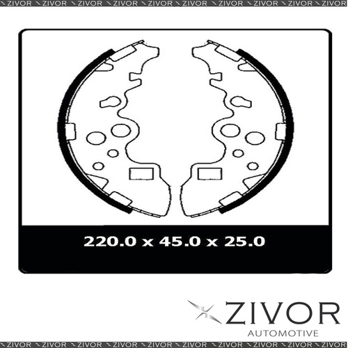 PROTEX Brake Shoes-Rear For FORD ECONOVAN JH 3D Van RWD 2003-2006 #N3194