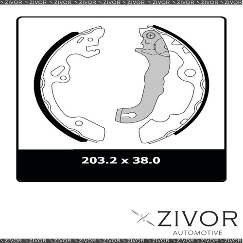 New PROTEX Brake Shoes - Rear For FORD FOCUS LR 4D H/B FWD 2000 - 2005 #N3204