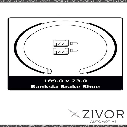 PROTEX Parking Brake Shoe For SSANGYONG MUSSO . 4D Ute 4WD 2004-2007 #N3215