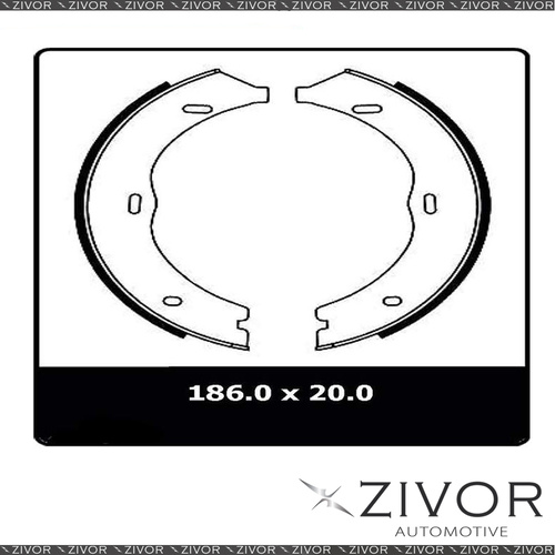 PROTEX Parking Brake Shoe For MERCEDES BENZ VITO 115CDI 3D Van RWD 2004 - 2011