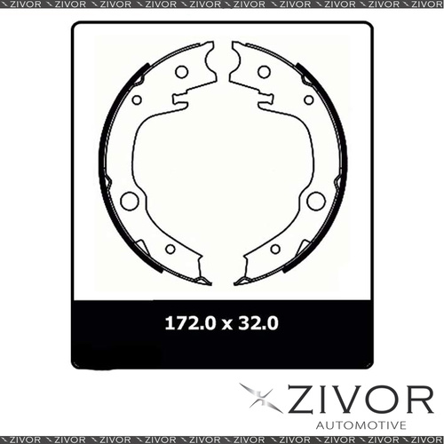 PROTEX Parking Brake Shoe For TOYOTA COROLLA ZZE122R 4D Sdn FWD 2001-2007 #N3252