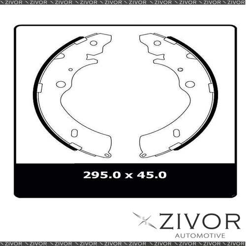 PROTEX Brake Shoes-Rear For ISUZU D-MAX TF 4D Ute 4WD 2008-2012 #N3266