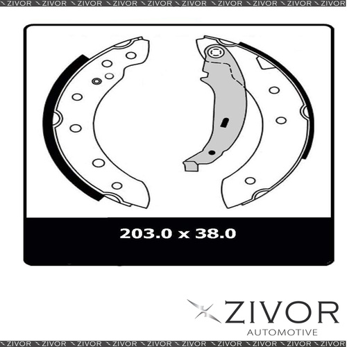 PROTEX Brake Shoes-Rear For PEUGEOT 206 . 4D H/B FWD 1999-2007 #N3273