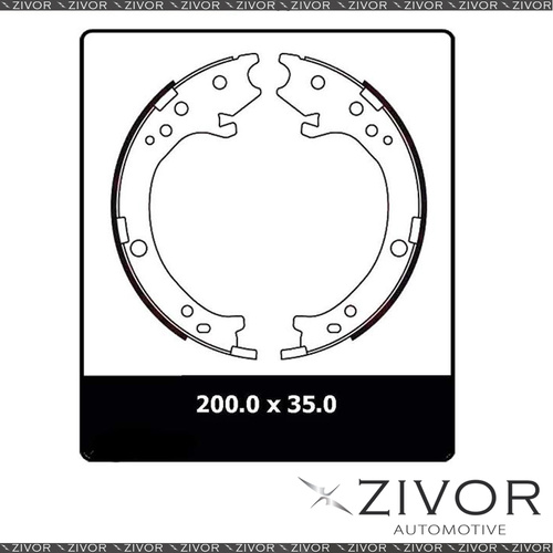 PROTEX Parking Brake Shoe For HONDA CRV RD 4D SUV 4WD 2001 - 2007 By ZIVOR N3275