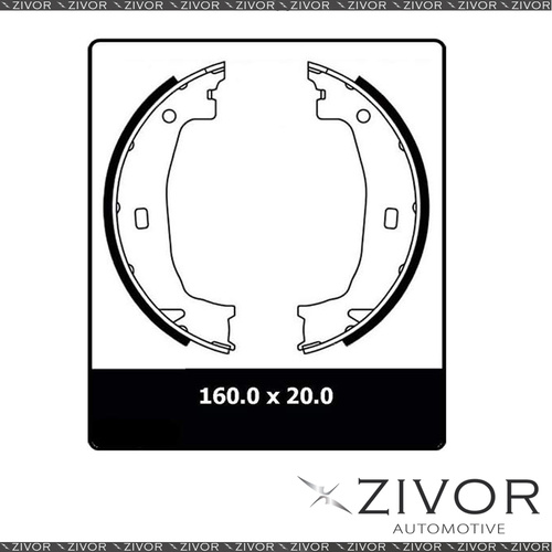 PROTEX Parking Brake Shoe For BMW 320i E90 4D Sdn RWD 2005 - 2012 By ZIVOR N3281