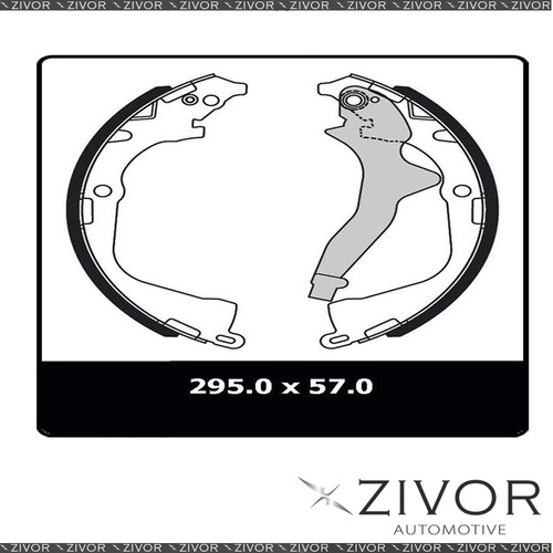 PROTEX Brake Shoes - Rear For VOLKSWAGEN AMAROK 2H 2D C/C RWD 2012 - 2015 #N3284