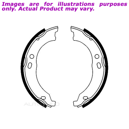 New PROTEX Parking Brake Shoe For FIAT DUCATO 2.3L 3D Van FWD N3338
