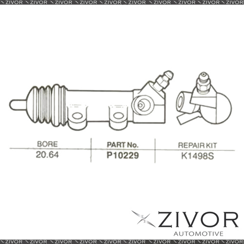 Clutch Slave Cylinder For TOYOTA CAMRY SV20R 1Si 4 Cyl SPFI 1987 - 1989