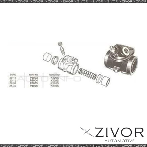 PROTEX Brake Wheel Cylinder-Rear For HOLDEN STANDARD FB 4D 1960-1961 #P6006