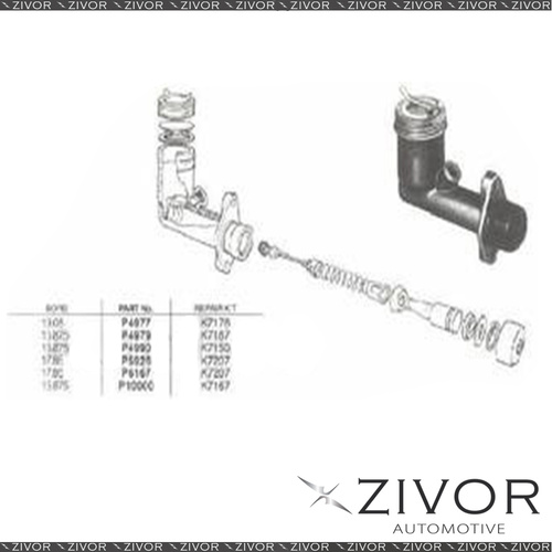 PROTEX Clutch Master Cylinder For FORD CORTINA MK2 1.6L 4 Cyl 1967-1970 #P6167