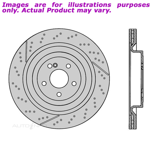 New PROTEX Disc Rotor For MERCEDES AMG C63 C205 C205 4.0L PDR1133HXS