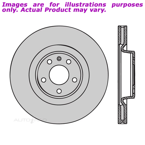 New PROTEX Disc Rotor - Front For AUDI A4 B8 8K 1.8L 4D Sedan FWD PDR1218H