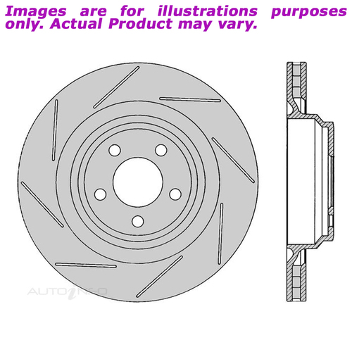 New PROTEX Brake Rotor - Rear For CHRYSLER 300C 6.1L 4D Sedan RWD PDR12490HS