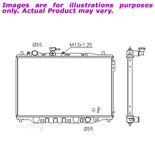 New PROTEX Radiator For FORD TELSTAR AT SHVT 2.2L 4D Sedan FWD RADF146