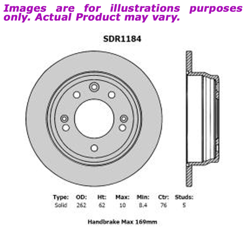 New PROTEX Disc Rotor For HYUNDAI i45 YF EC41B 2.0L 4D Sedan FWD SDR1184