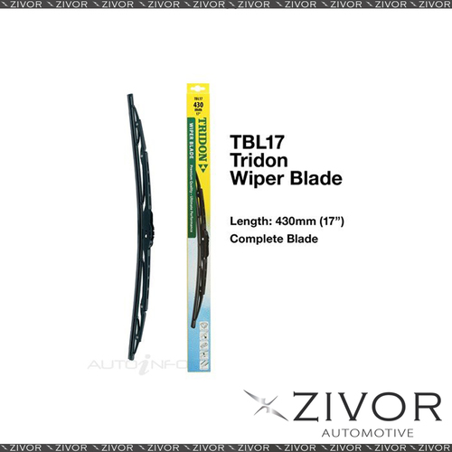 TRIDON Wiper Complete Blade For DAIHATSU CHARADE SG . 1.3L 4D Sdn HCE 1989-1993