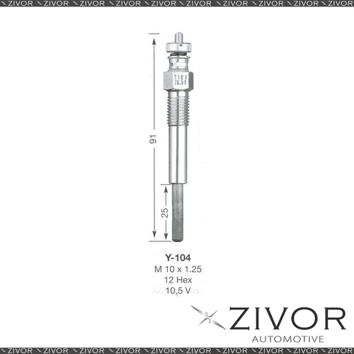 New NGK GLOW PLUG For ISUZU Y-104