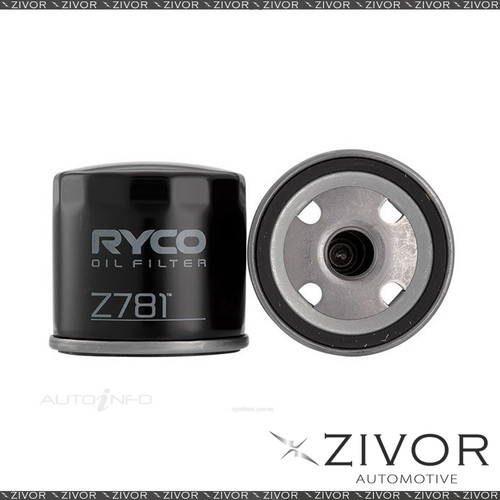 RYCO Oil Filter For FORD FIESTA CL, LX, ZETEC WT 1.6L 4D H/B HXJB 2010-2013 Z781