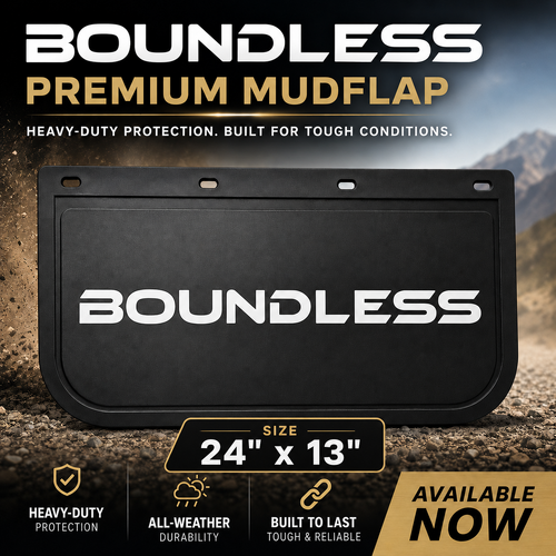 Heavy Duty Mudflap 24x13"(610x330mm) Truck 4x4 4WD Caravan Trailer #BOUNDLESS