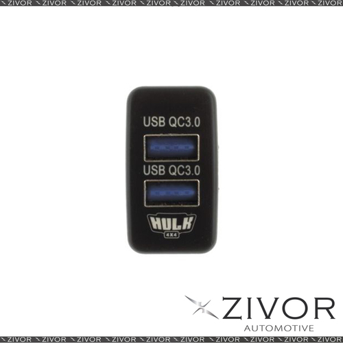 New Hulk 4X4 Dual Qc3 Usb Socket-Early For Toyota-Blue #HU1406B